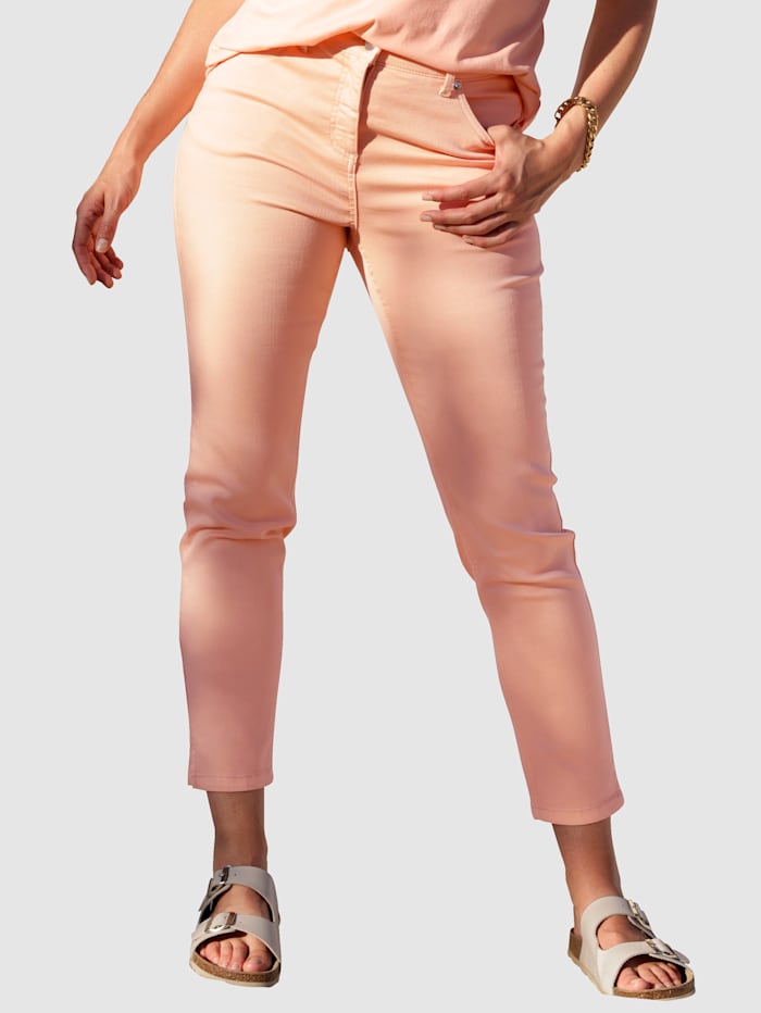 Delmod pure Jeans in 5-Pocket-Form, Apricot
