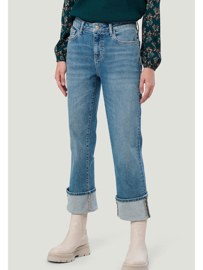 zero Jeans mit Umschlag 30 Inch, Blue Denim