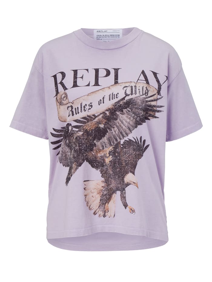 REPLAY T-Shirt, Flieder