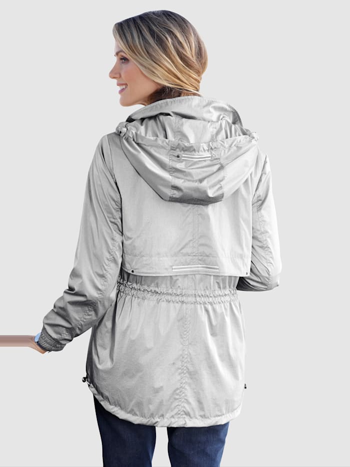 MONA Jacket with reflective detailing, Silver Grey