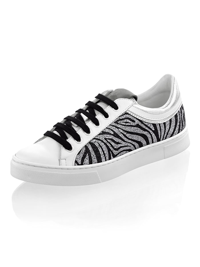 Alba Moda Sneaker in Zebra-Optik