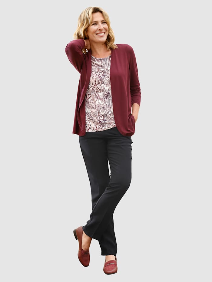 2-in-1 Shirtjacke mit Paisley-Dessin
