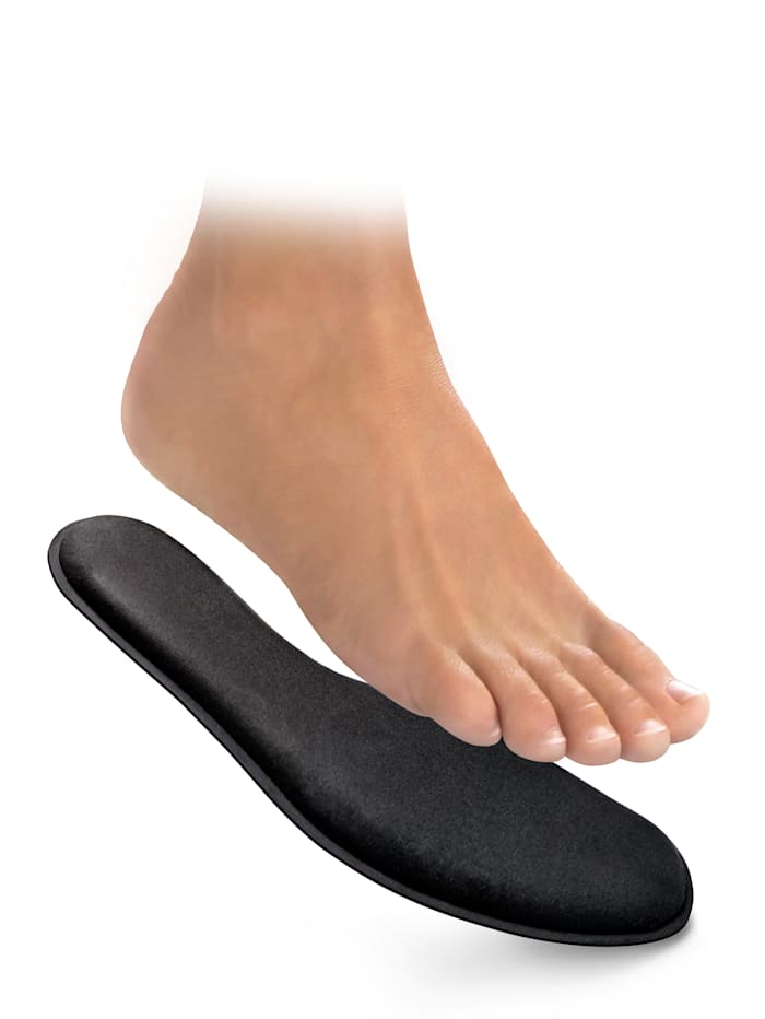 FußGut Memory-Komfort-Einlage, 1 Paar individuell anpassend, Schwarz