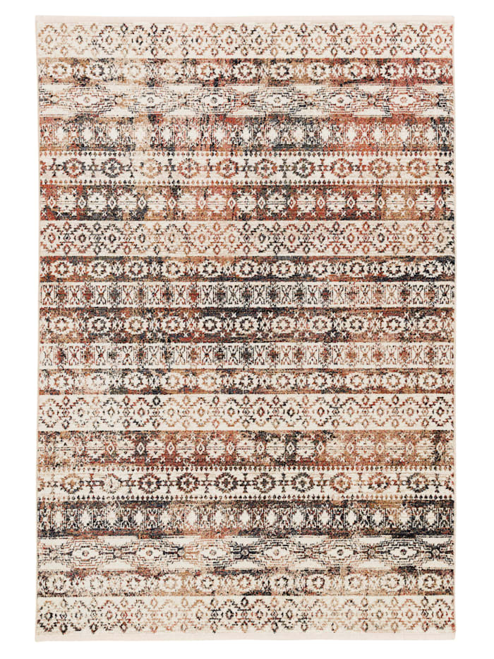Pergamon Designer Teppich Nia Vintage Stripes, Bunt