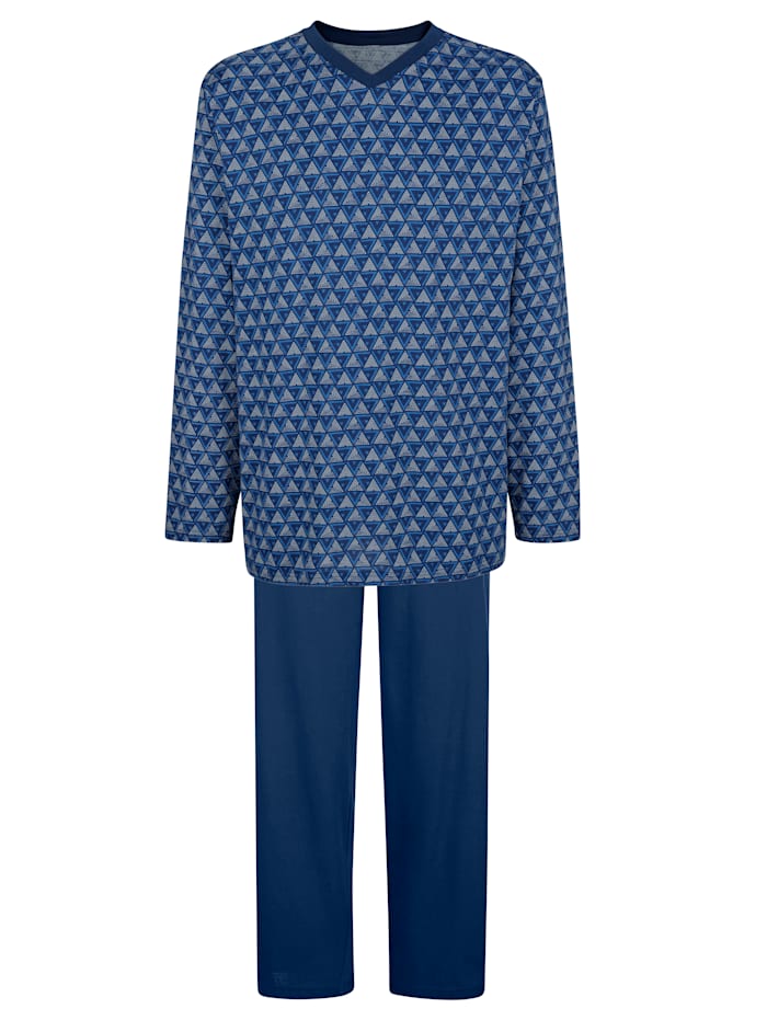 BABISTA Schlafanzug aus mercerisierter Baumwolle, Blau