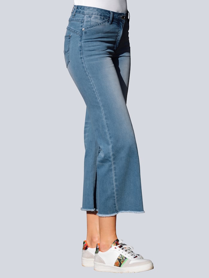 Alba Moda Jeans in culottemodel, Blue bleached