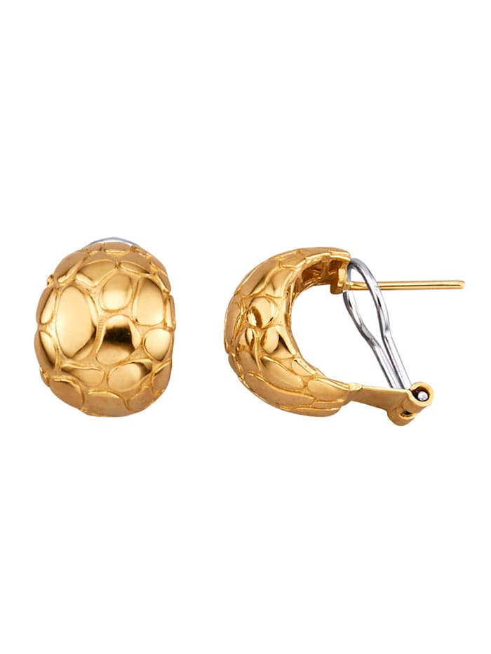 Diemer Gold Boucles d'oreilles en or jaune 585, Coloris or jaune