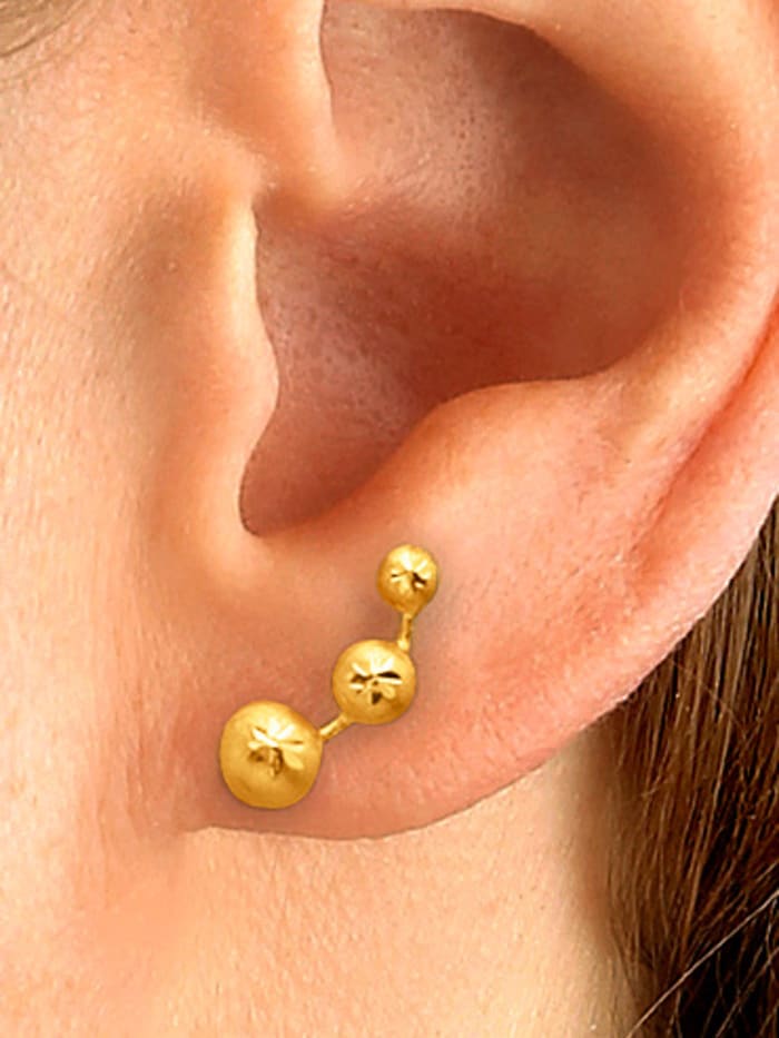Boucles d'oreilles en or jaune 585