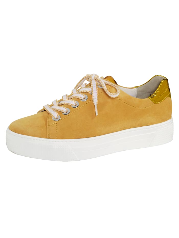 Semler Šnurovacia obuv s módnou platformovou podrážkou, Žltá