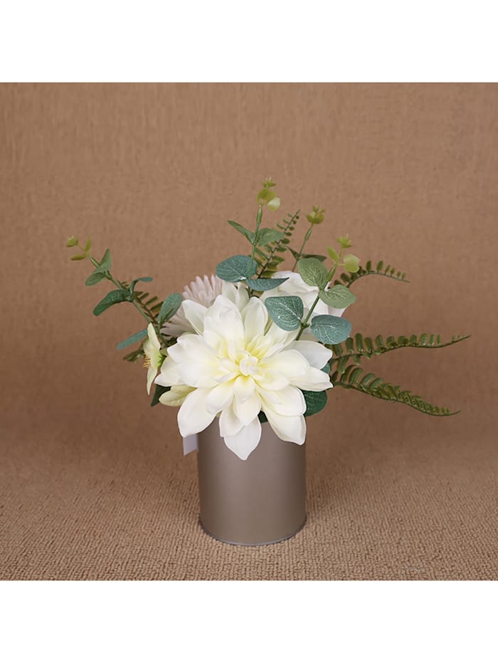 Kunstblume weiße Jasmin in Vase Leilani
