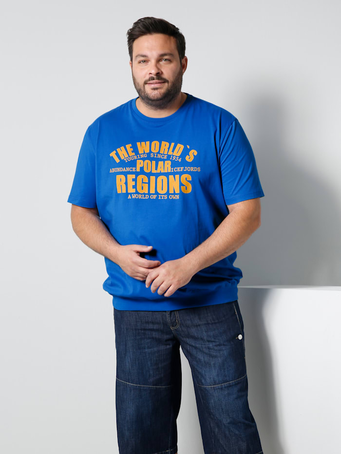 Men Plus T-Shirt Spezialschnitt, Royalblau