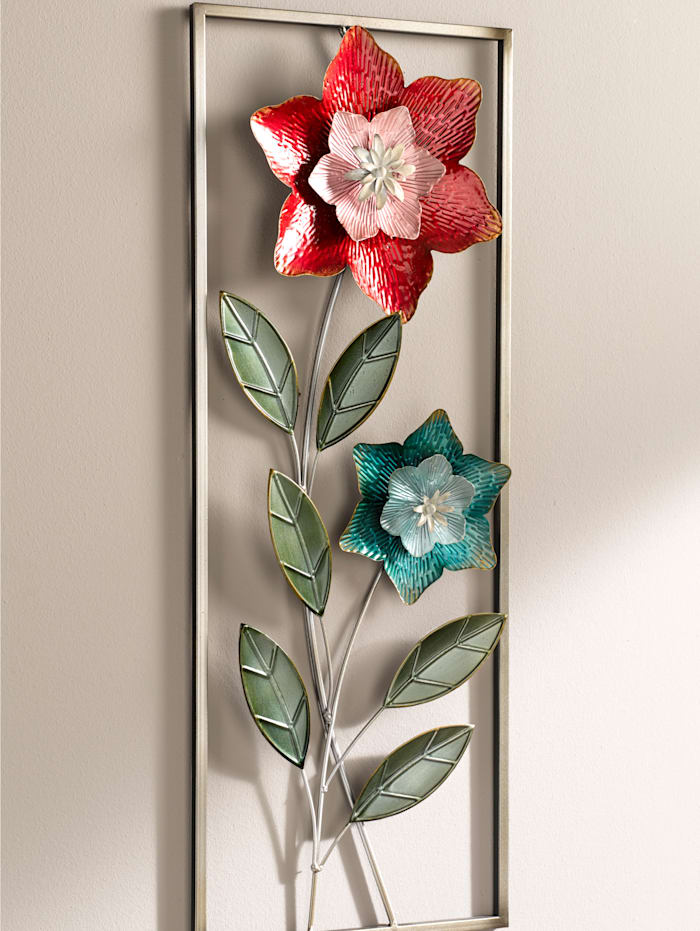 Deko-Metallbild 'Blume', Multicolor