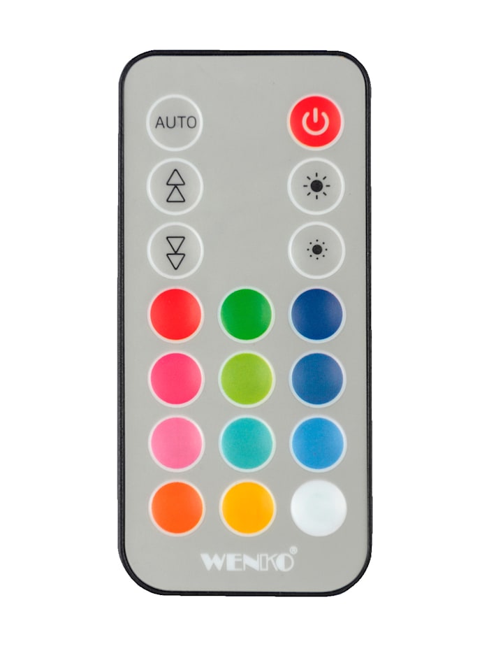 Barre de douche de 94 cm à éclairage LED avec variateur, 11 couleurs et blanc chaud, unité d'alimentation amovible, avec télécommande, détecteur de mouvement