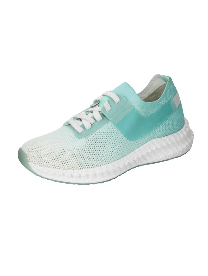 Caprice Sneaker im sommerlichen Farbverlauf, Hellblau/Weiß