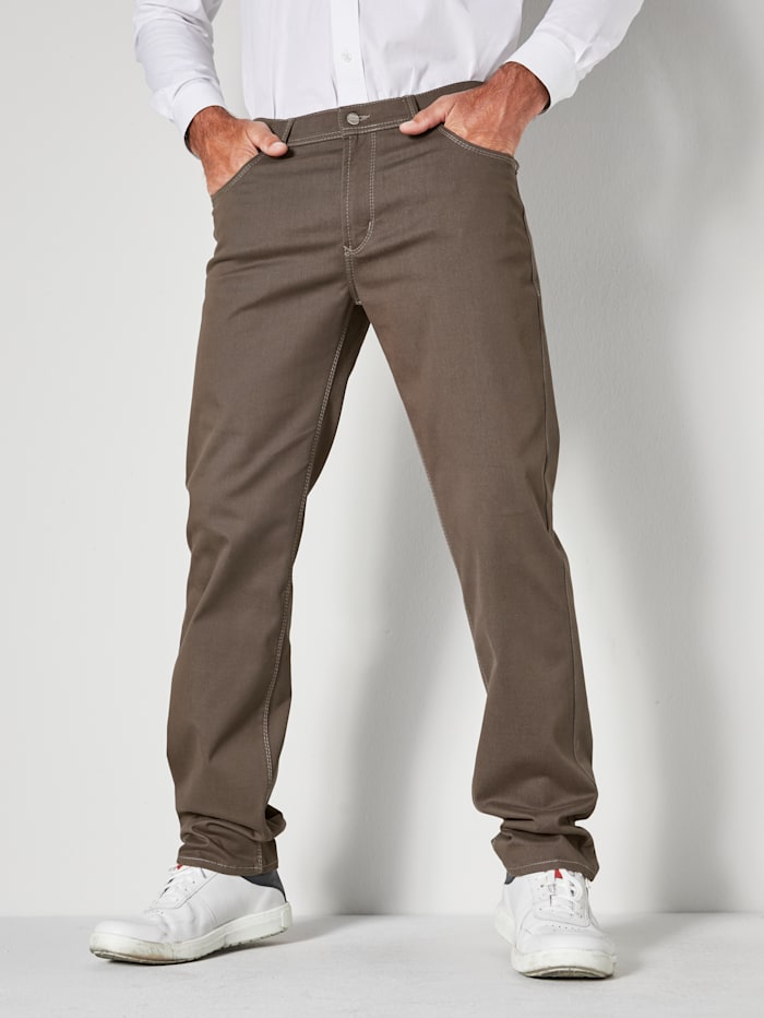 Pioneer 5-Pocket-Jeans Modell Thomas, Taupe