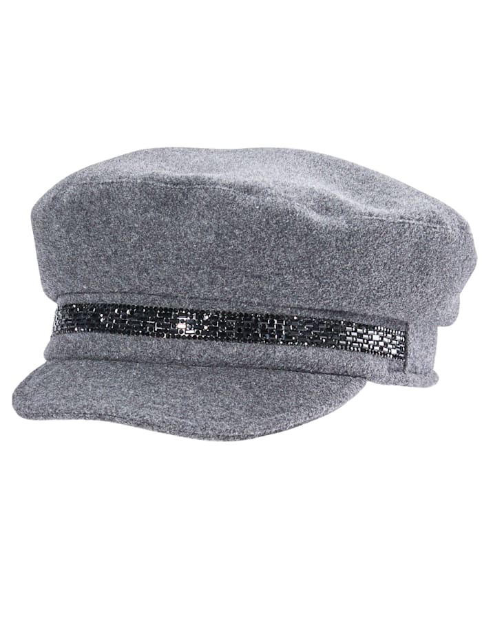 Mayser Mütze Kendy mit Glitzereffekt, Grau