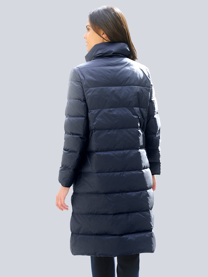 Prešívaný kabát s obojstranným dizajnom
