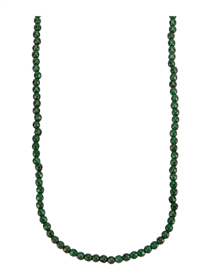 KLiNGEL Collier en perles de quartz, Vert