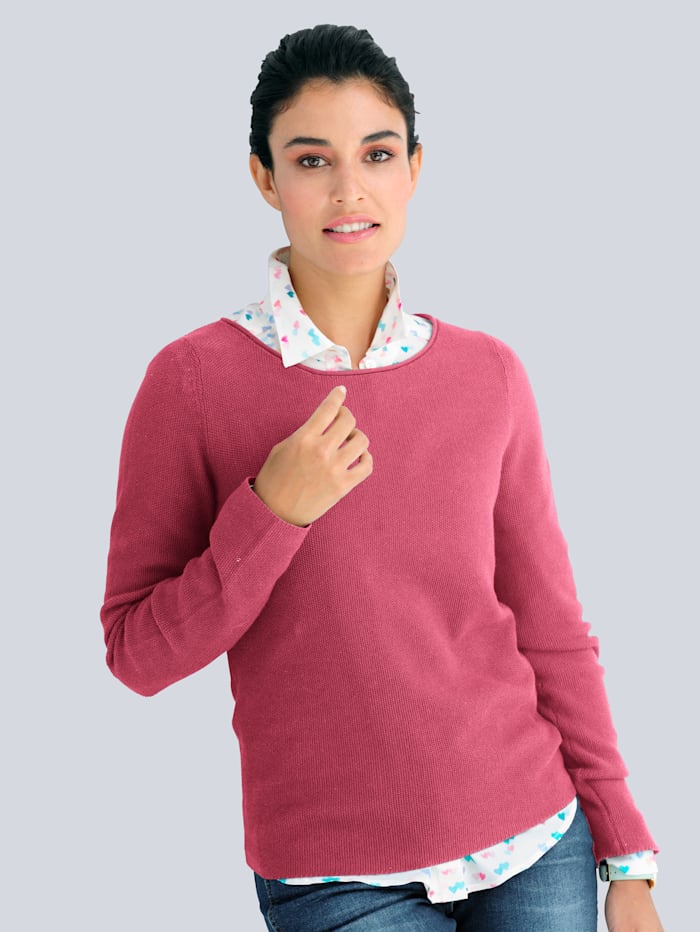 Alba Moda Pullover aus Pima Cotton, Pink