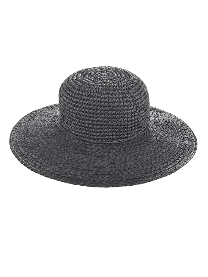 Seeberger Straw hat, Black