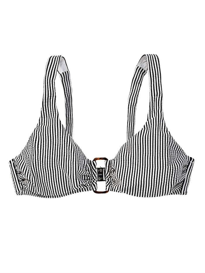 BEACHLIFE Bikini-Top, Schwarz/Weiß