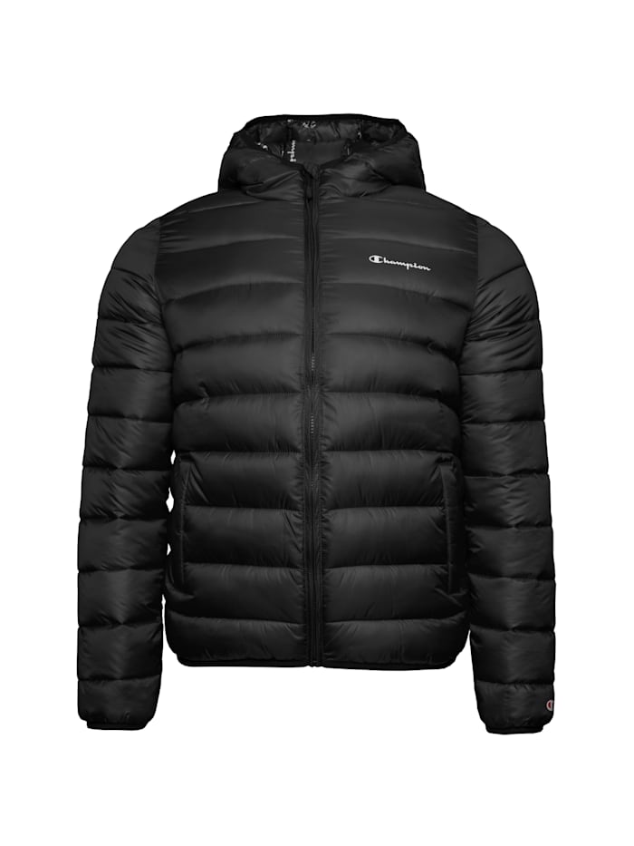 Champion Winterjacke Hooded Jacket, schwarz