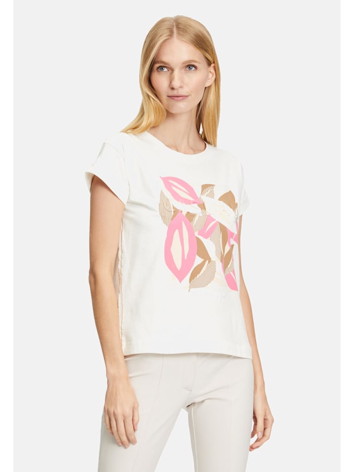 Betty & Co Casual-Shirt mit Print, Cream/Pink