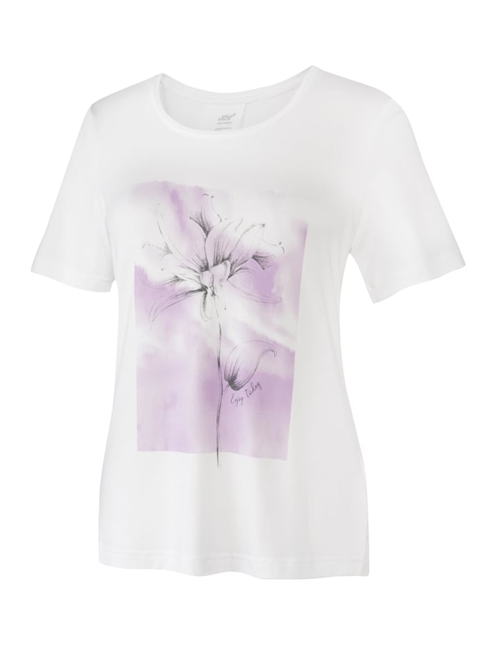 JOY sportswear T-Shirt ELIF, white print
