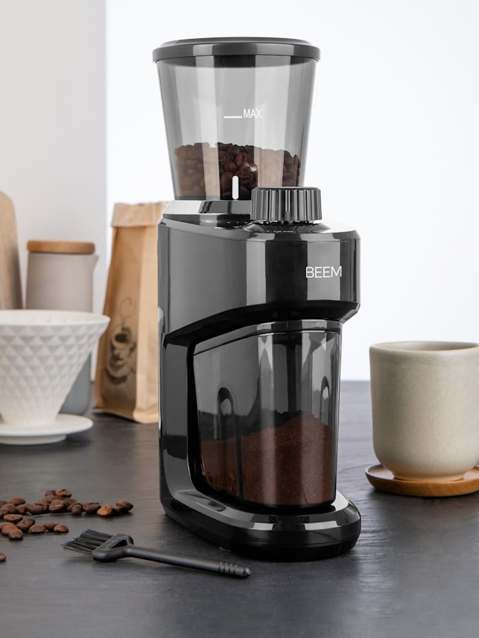 BEEM Beem Grind Intense Kaffeemühle Elektrisch mit Kegelmahlwerk Kaffeebohnen 150W 