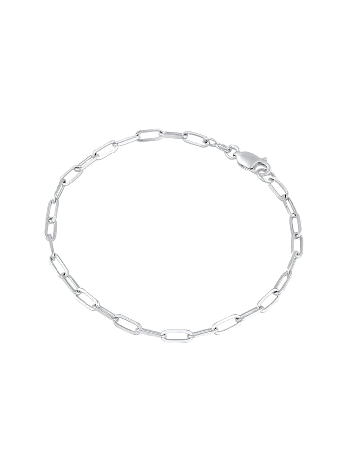 Armband Glieder Oval Basic Chunky Chains Optik 925 Silber