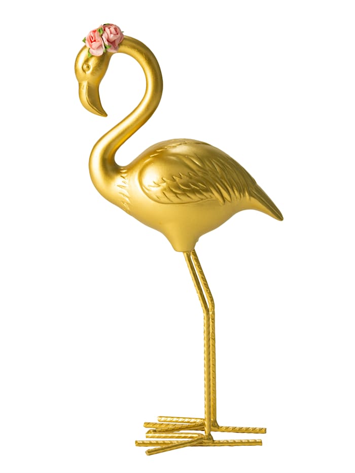 impré Deko-Flamingo, Goldfarben