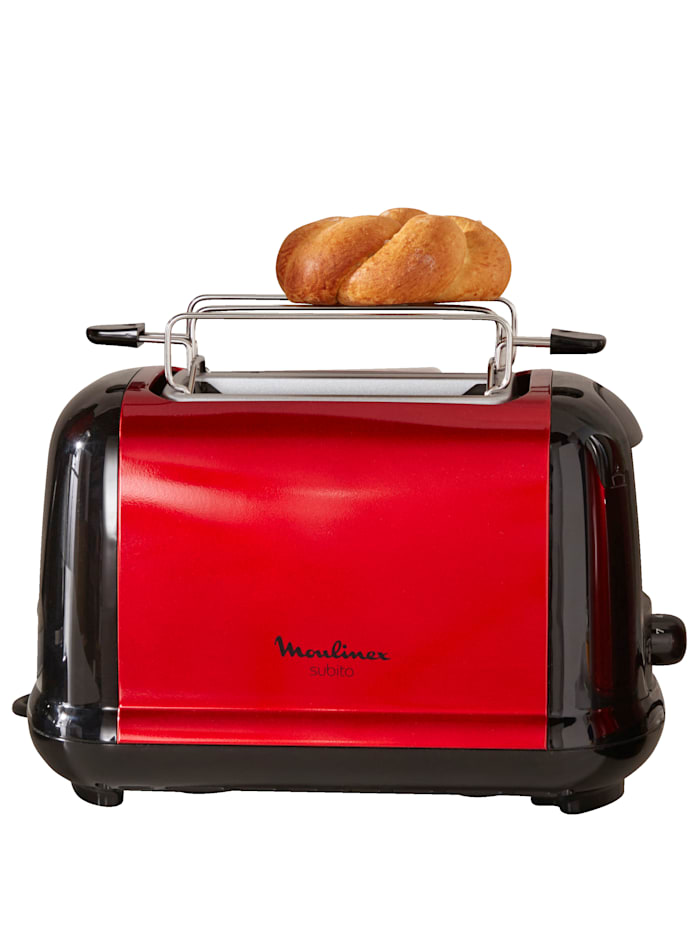 Moulinex Doppelschlitz-Toaster Subito LT261D, Rot/Schwarz