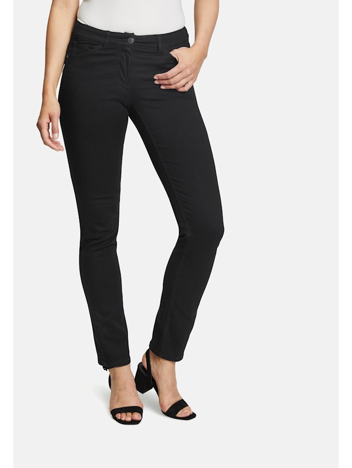 Betty Barclay Basic-Jeans mit aufgesetzten Taschen, Schwarz/Schwarz