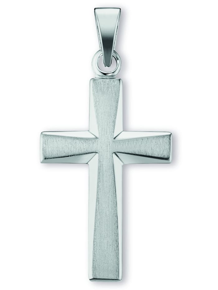 One Element Kreuz Anhänger Kreuz aus 925 Silber, silber