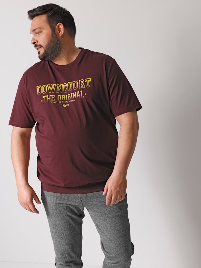 Men Plus T-Shirt Spezialschnitt, Beere