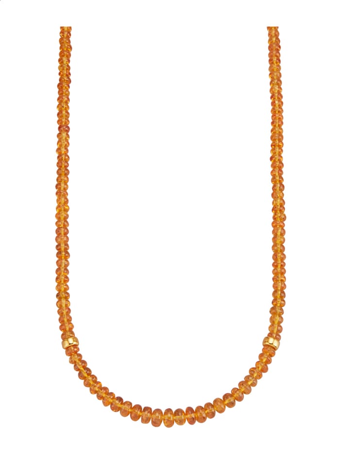 Diemer Collier aus Mandarin Granat, Orange