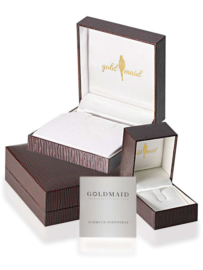 Goldmaid Collier 375/- Weißgold 11 Brillanten 0,08 ct. P1/H | Wenz | Silberketten
