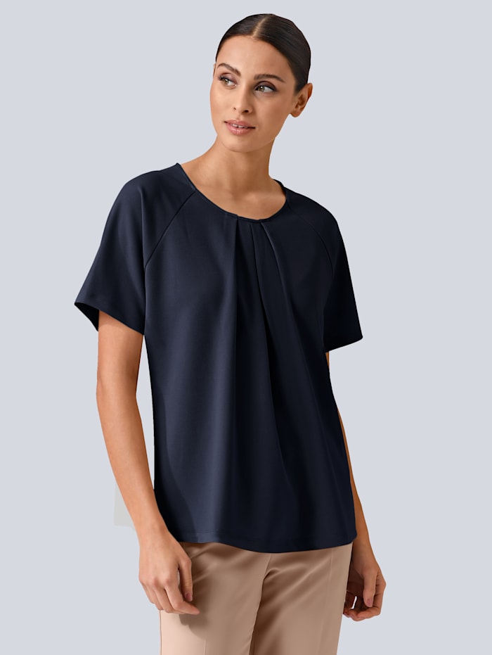 Alba Moda Shirt mit Raglanärmel, Marineblau
