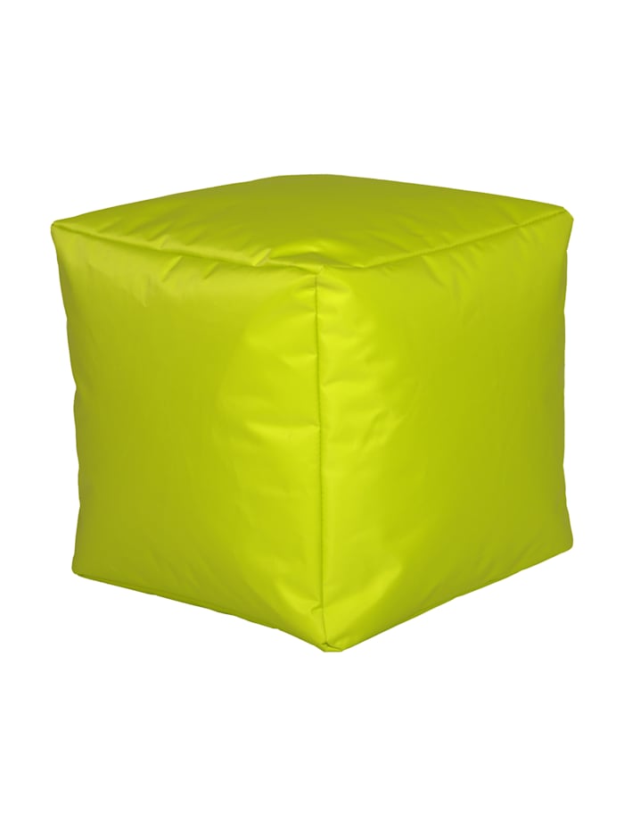 Linke Licardo Sitzwürfel Hocker Sitzkissen Nylon Limone 40x40x40 cm, Limone