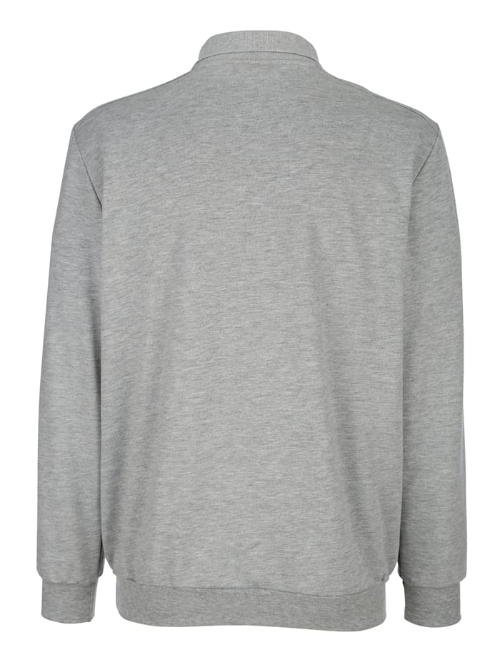 Sweatshirt med tryckt mönster fram