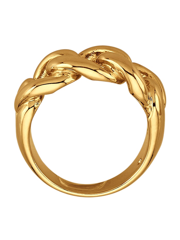 Prsteň vo farbe žltého zlata