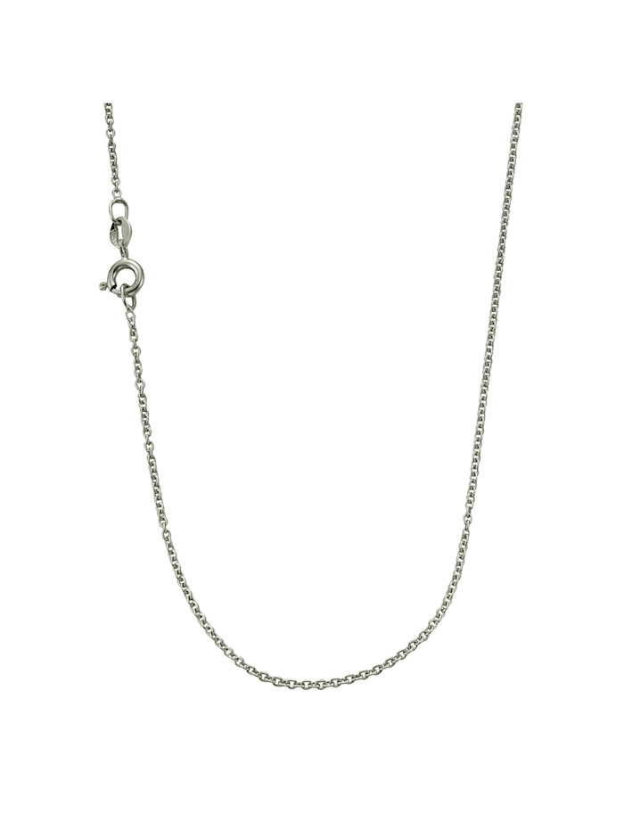 ZEEme Halskette 925/- Sterling Silber 45cm rhodiniert, weiß