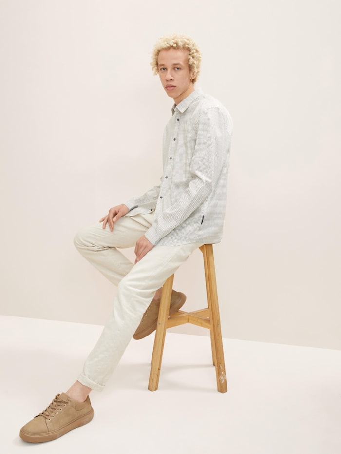 zak selecteer Automatisch Tom Tailor Denim Slim Fit Hemd mit Printmuster | Wenz