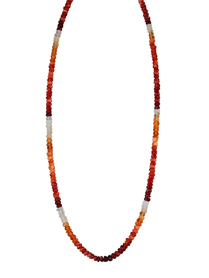 KLiNGEL Halskette aus Feueropal in Silber 925, Multicolor 1