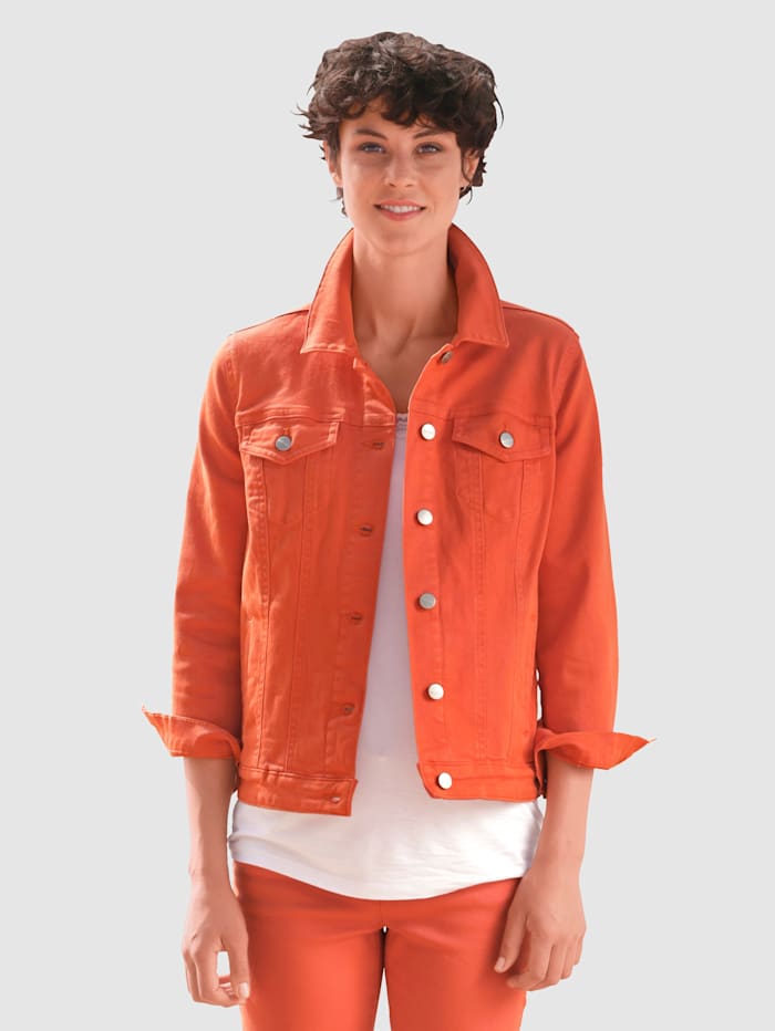 Dress In Jeansjacke im modernem Schnitt, Orange