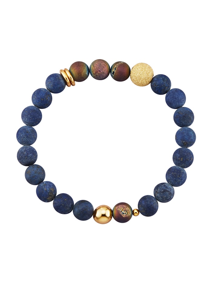 KLiNGEL Bracelet de lapis-lazulis, Bleu