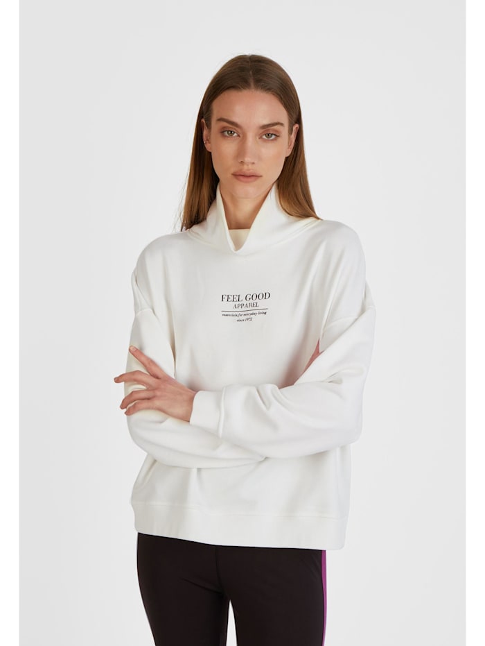 Marc Aurel Oversized Sweatshirt mit Print, off white varied