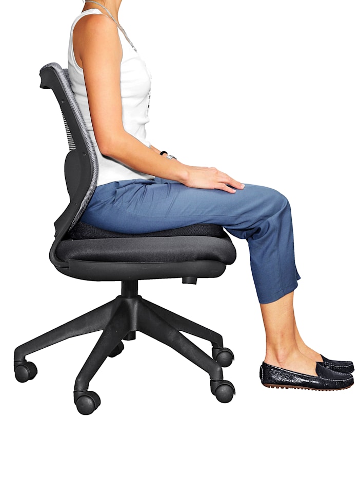 K & N Schurwolle Komfort-Sitzkissen - leichte Erhöhung, Blau
