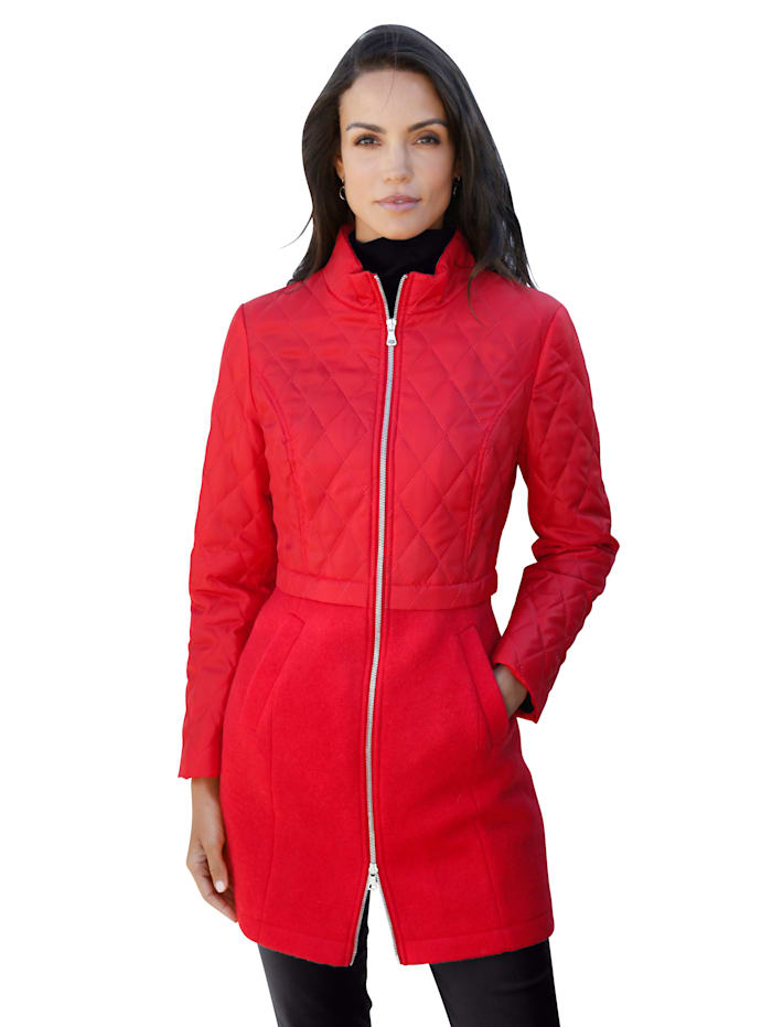 AMY VERMONT Jacke im Material-Mix, Rot