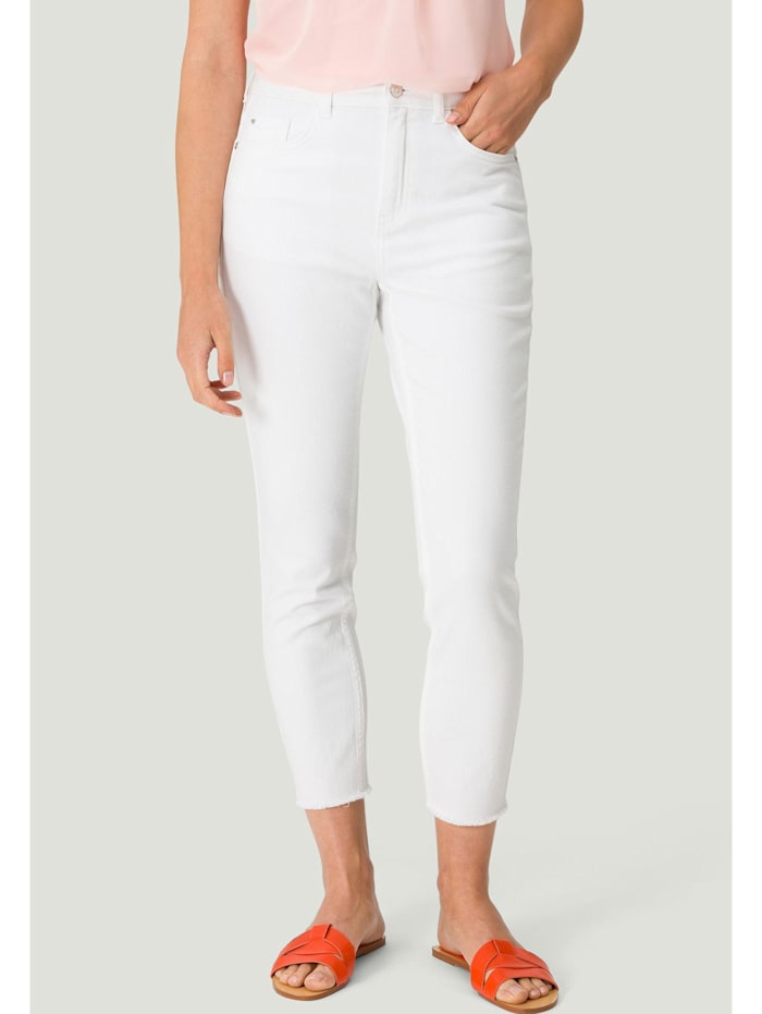 zero Jeans Skinny Fit 26 Inch, White Denim